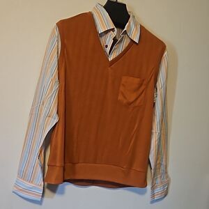 HABAND MEN VEST LAYER SHIRT L